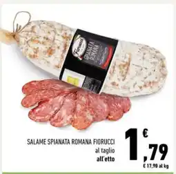 Conad Salame Spianata Romana Fiorucci offerta