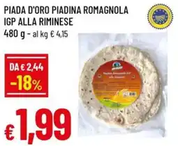 Famila Piada d'oro piadina romagnola igp alla riminese offerta
