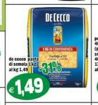 Il Castoro Supermercati Pasta di semola offerta