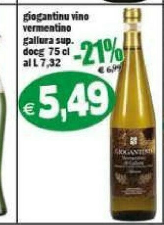 Il Castoro Supermercati Vino bianco offerta
