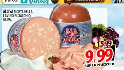 Il Genio Supermercato Alcisa mortadella lavino pistacchio offerta
