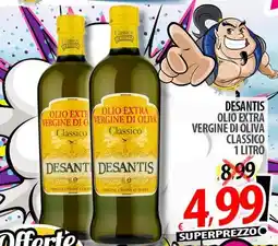 Il Genio Supermercato Desantis olio extra vergine di oliva classico offerta