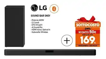 Expert Sn5y altoparlante soundbar 3.1 canali 400 w nero offerta