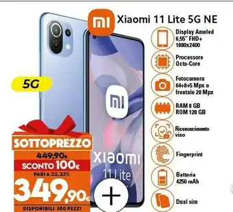 Expert 11 lite 5g ne 16,6 cm (6.55") doppia sim miui 12.5 usb tipo-c 4250 mah blu offerta