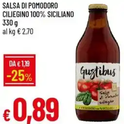 Galassia Salsa di pomodoro ciliegino 100% siciliano offerta