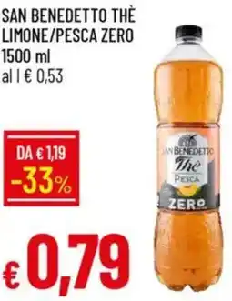 Galassia San benedetto thè limone/pesca zero offerta