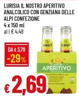 Galassia Lurisia il nostro aperitivo analcolico con genziana delle alpi confezione offerta