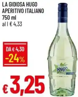 Galassia La gioiosa hugo aperitivo italiano offerta