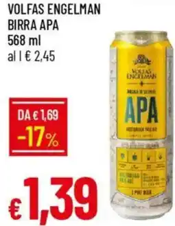 Galassia Volfas engelman birra apa offerta