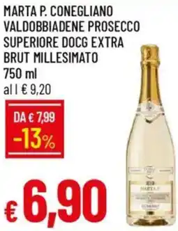 Galassia Marta p. conegliano valdobbiadene prosecco superiore docg extra brut millesimato offerta