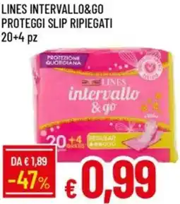 Galassia Lines intervallo&go proteggi slip ripiegati offerta
