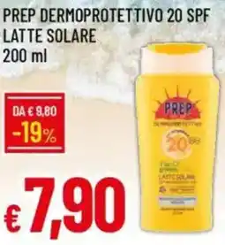 Galassia Prep dermoprotettivo 20 spf latte solare offerta