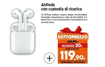 Expert Airpods con custodia di ricarica offerta