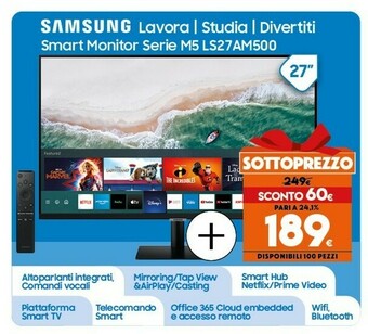 Expert Ls27am500nu monitor piatto per pc 68,6 cm (27") 1920 x 1080 pixel full hd nero offerta