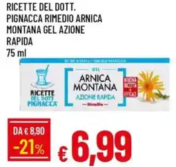 Galassia Ricette del dott. pignacca rimedio arnica montana gel azione rapida offerta