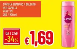 Galassia Sunsilk shampoo / balsamo per capelli vari tipi offerta