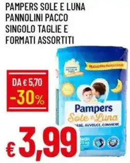 Galassia Pampers sole e luna pannolini pacco singolo taglie e formati assortiti offerta