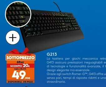 Expert Logitech g g213 tastiera usb nero offerta