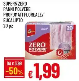 Galassia Super5 zero panni polvere profumati floreale/eucalipto offerta