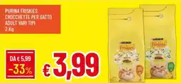 Galassia Purina friskies crocchette per gatto adult vari tipi offerta