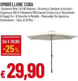 Galassia Ombrellone cuba offerta