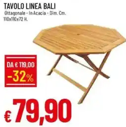 Galassia Tavolo linea bali offerta