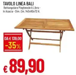 Galassia Tavolo linea bali offerta
