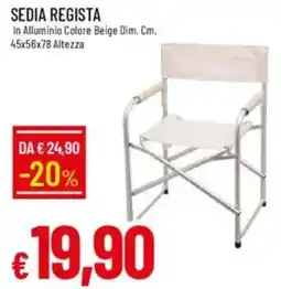 Galassia Sedia regista offerta