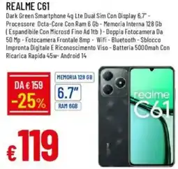 Galassia REALME C61 offerta