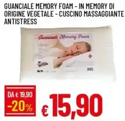Galassia Guanciale memory foam - in memory di origine vegetale - cuscino massaggiante antistress offerta
