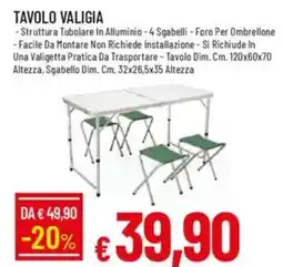 Galassia Tavolo valigia offerta