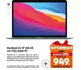 Expert Macbook air 13 256 gb offerta