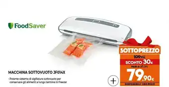 Expert Foodsaver macchina sottovuoto jf014x offerta
