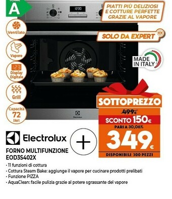 Expert Eod3s40x forno elettrico 72 l acciaio inossidabile a offerta