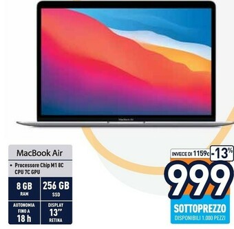 Unieuro Macbook air offerta