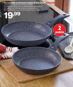 In'S Mercato Set 2 padelle in alluminio forgiato Ø28 e 24 cm offerta