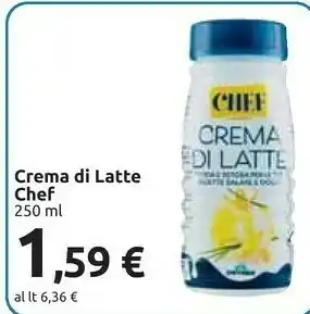 Carrefour Crema di latte chef 250 ml offerta
