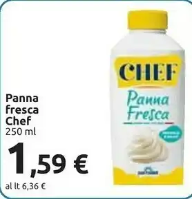 Carrefour Panna fresca ala chef 250 g(ml) offerta