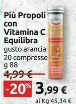 Carrefour Piu propoli con vitamina c 88 g offerta