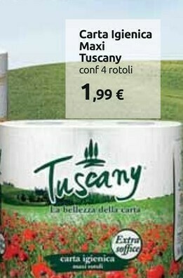 Carrefour Tuscany carta igienica maxi offerta