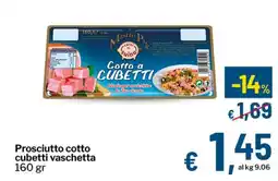 Qui Discount Prosciutto cotto cubetti vaschetta offerta