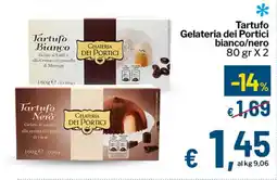 Qui Discount Tartufo Gelateria dei Portici bianco/nero offerta