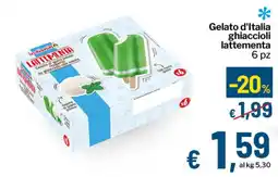 Qui Discount Gelato d'Italia ghiaccioli lattementa offerta