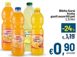 Qui Discount Bibita Sorsi frutta gusti assortiti pet offerta