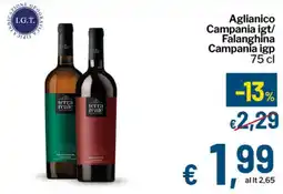 Qui Discount Aglianico Campania igt/ Falanghina Campania igp offerta