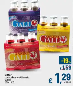 Qui Discount Bitter rosso/bianco/biondo Gallo offerta