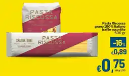 Qui Discount Pasta Riscossa grano 100% italiano trafile assortite offerta