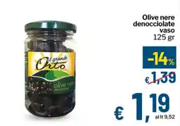 Qui Discount Olive nere denocciolate vaso offerta