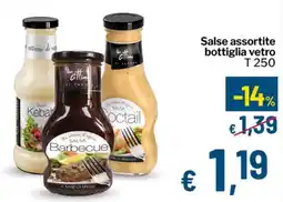 Qui Discount Salse assortite bottiglia vetro T 250 offerta