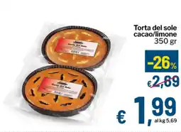 Qui Discount Torta del sole cacao/limone offerta